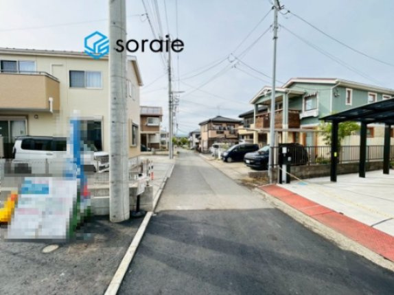 入間小谷田22期　新築戸建て　ハートフルタウンの前面道路含む現地写真|令和8年4月24日撮影。