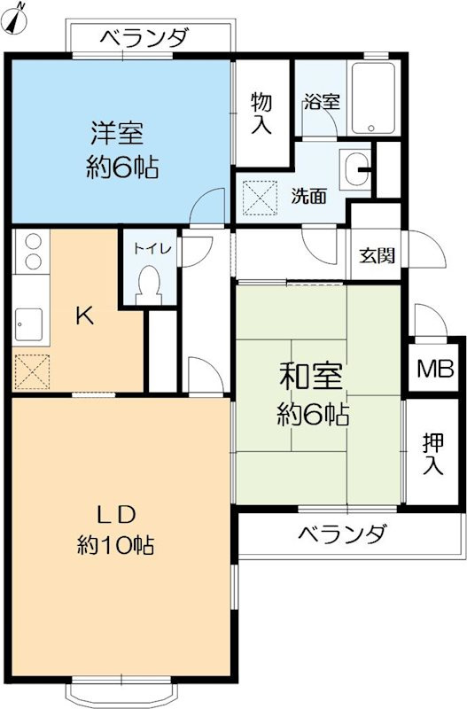 メゾンイワサカの間取り