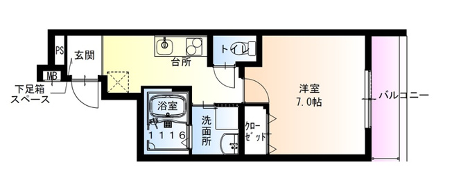 【間取り】 | フジパレス弥刀駅北Ⅱ番館
