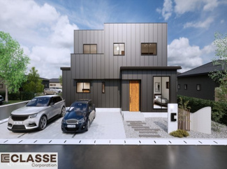 【外観パース】 | 宇治市宇治塔川　売土地　建築条件付き | ・参考プラン価格：2720万（別途外構費275万）
・建物価格は参考価格になります。
（弊社標準建物30坪で計算した価格です）
・参考プラン延床面積：102.47㎡