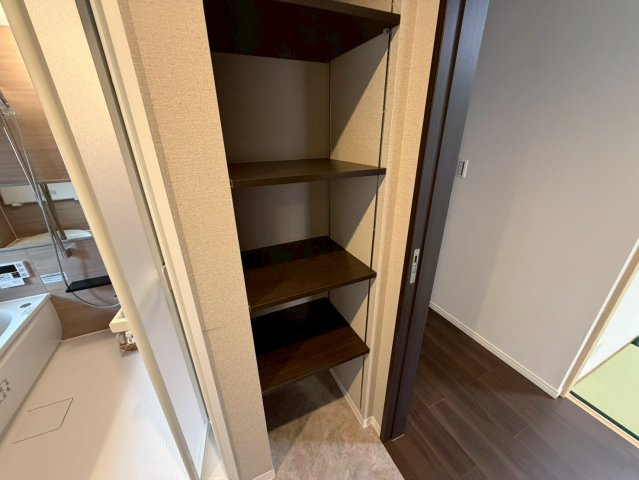 モアグレース藤森の収納|ゆとりのある洗面スペース。朝の身支度もスムーズになります。