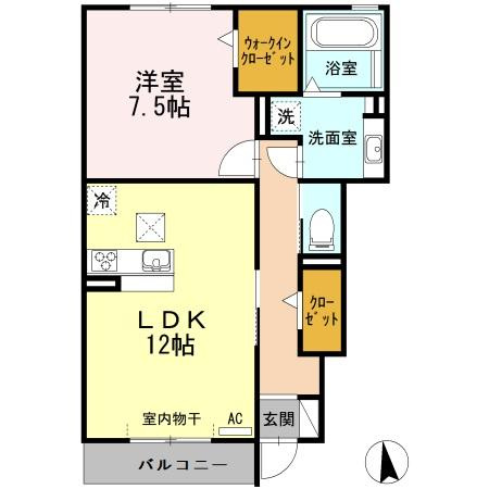 ファミーユA棟の間取り