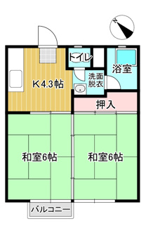 【間取り】 | 久富アパート