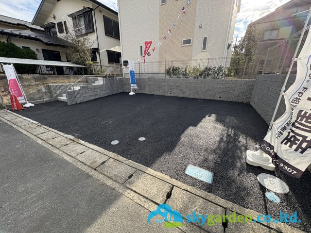 鎌倉市今泉台第5　新築戸建　全1棟1号棟の外観|令和7年11月7日撮影（工事中）