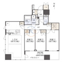【間取り】 | クレヴィアタワー御堂筋本町　間取り