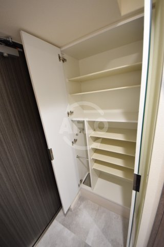 プレサンス THE TENNOJI 逢阪トゥルーの玄関|プレサンス THE TENNOJI 逢阪トゥルー　玄関収納