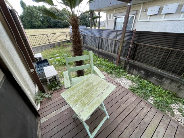 長生村岩沼　3DKの庭