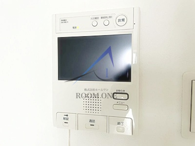 Log上野駅前のセキュリティ|モニター付きインターホンです。
