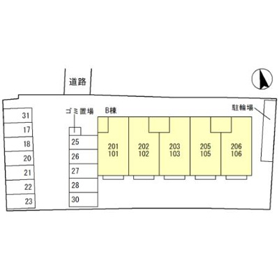【区画図】 | グレースハイムB棟