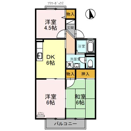 【間取り】 | グレースハイムB棟