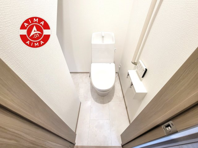 福岡市東区青葉6丁目第1-2棟（B号棟）のトイレ|温水洗浄便座を完備しております。2ヶ所にトイレがあるのは朝の慌ただしい時間も安心です。
