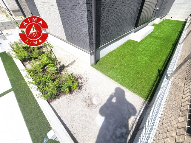 福岡市東区青葉6丁目第1-2棟（B号棟）の庭|お庭で自由な時間を過ごせます。