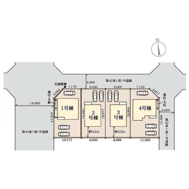 リーブルガーデン第１下野大光寺　新築一戸建ての区画図