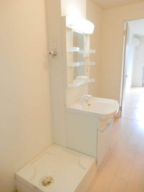 Del　Sole　OYAMADAIの洗面所|朝に便利なシャンプードレッサー