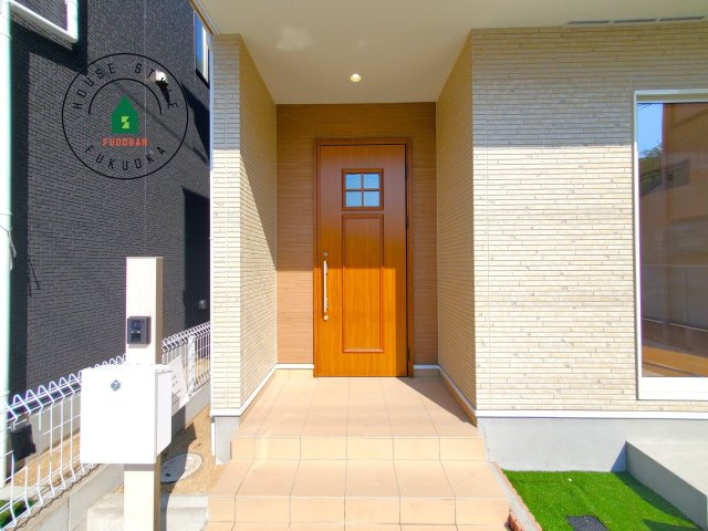 福岡市東区青葉6丁目第1-2棟（A号棟）の外観：施工例|おでかけの時も帰った時も、「我が家」を最初に感じでもらえる素敵な空間に。