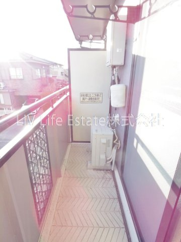 ドミールA棟のバルコニー