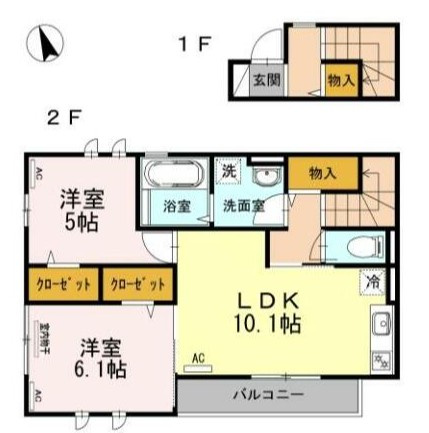 Reveur　Constellation　Ⅱ番館の間取り