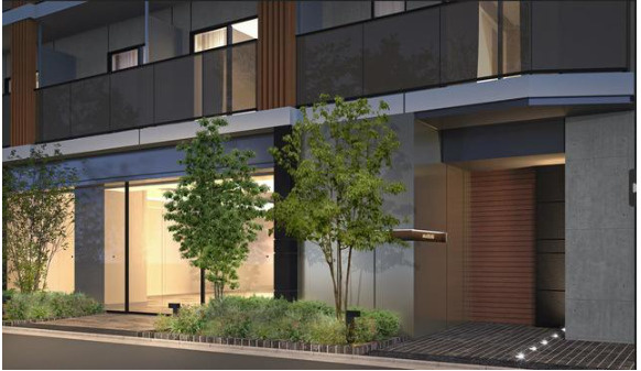 ＡＩＦＬＡＴ渋谷西原のエントランス