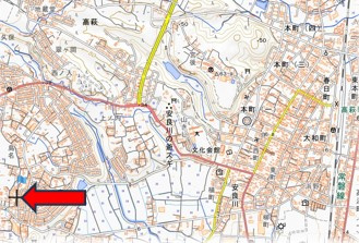 高萩市　1棟アパートの地図