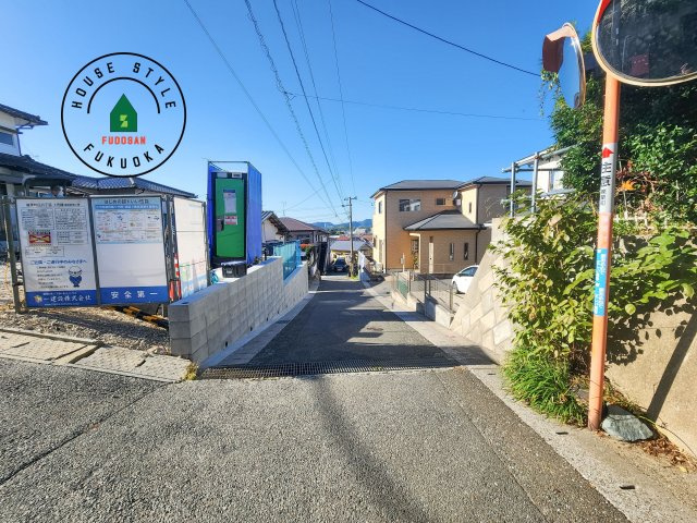 糟屋郡篠栗町庄6丁目第1-1棟（1号棟）の前面道路含む現地写真|前面道路です。