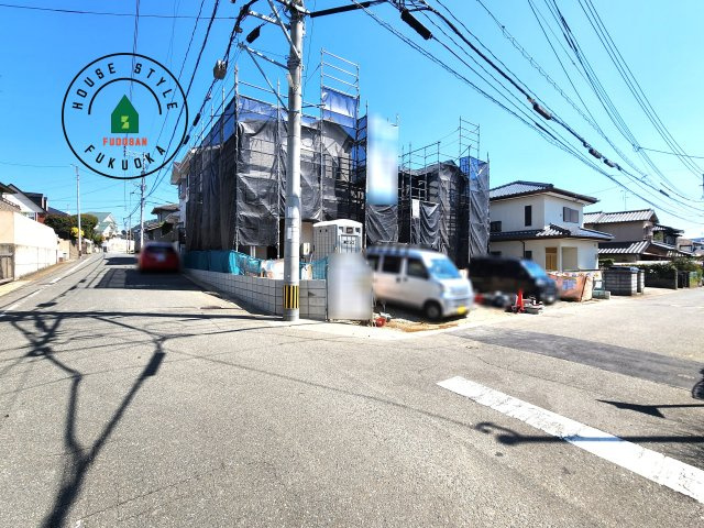 福岡市東区青葉6丁目第1-2棟（B号棟）の前面道路含む現地写真|見学の時間などお気軽にお問い合わせ下さい。