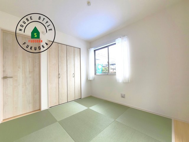 福岡市東区青葉6丁目第1-2棟（B号棟）の内観：施工例|将来的に、琉球畳を引きまして和室風にすることも可能です。