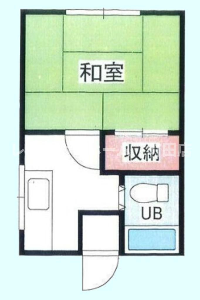 コーポしらはま※初期費用分割あと払いサービス利用可能物件の間取り