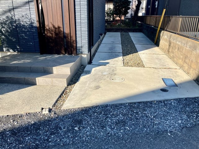 東寺方戸建の駐車場