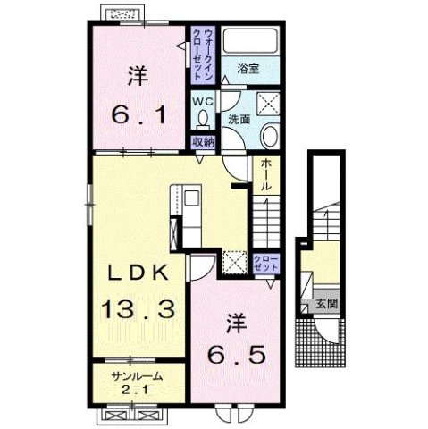 アンシャンテ　Ⅴの間取り