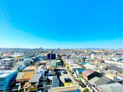 【その他】 | グランアッシュ天美駅前 | 12階建て8階からの景色♪西向き・北向きバルコニー！