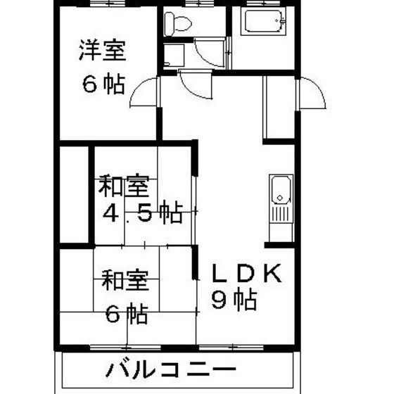 羽島郡岐南町薬師寺８丁目のアパートの間取り