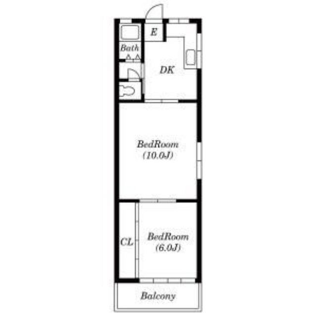 岐阜市加納奥平町２丁目のアパートの間取り