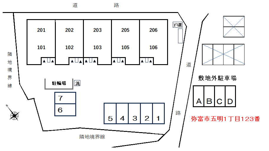 シェラタン（Ｓｈｅｒａｔａｎ）の区画図