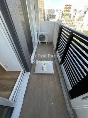 【バルコニー】 | BANIX北堀江 | 物干し竿付き！広々としたバルコニー部分！