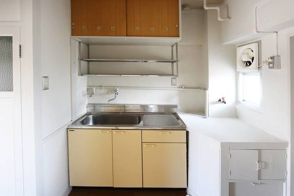 ビレッジハウス安古市4号棟のキッチン|ビレッジハウスの同一物件・同一タイプの間取りの写真です