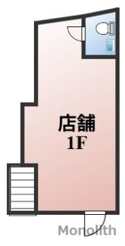深井駅貸店舗の間取り