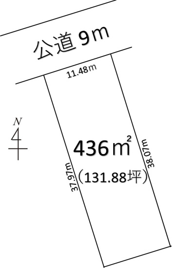 【土地図】 | 深谷市長在家 450万 土地