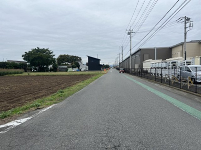 【前面道路含む現地写真】 | 深谷市長在家 450万 土地
