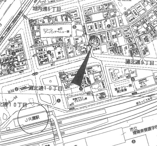 アメディオ灘の地図