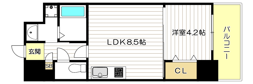 グランパシフィック帝塚山innovationの間取り