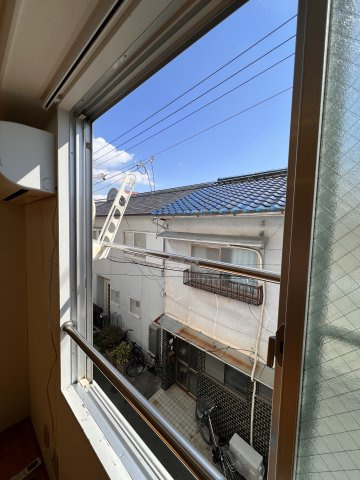 山下ハイツのバルコニー