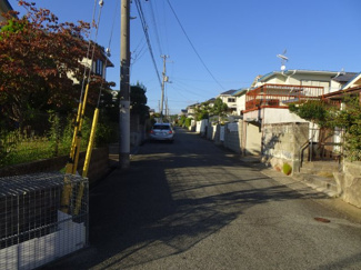【前面道路含む現地写真】 | 川西市大和東1丁目　建築条件無土地