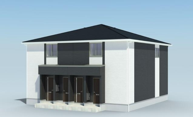 新道町新築アパート（仮の外観|完成予想図