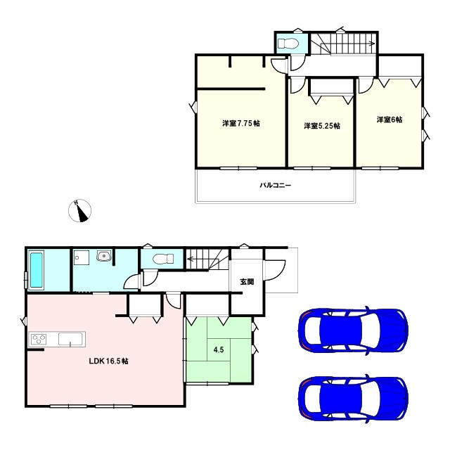 御料　新築戸建て　４号棟の間取り