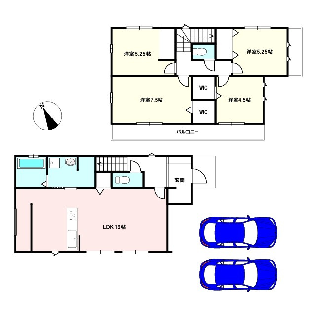 御料　新築戸建て　５号棟のキッチン|完成予想図　※画像はイメージです。実際とは異なります。