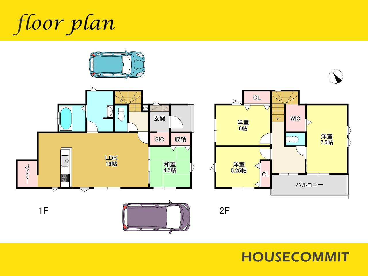 御料　新築戸建て　２号棟の間取り