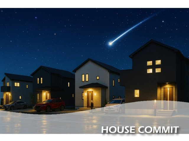 御料　新築戸建て　１号棟の外観パース|※パースは図面をもとに描き起こしている為実際とは異なります。