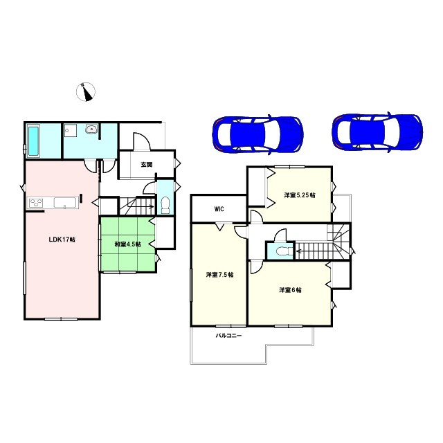 御料　新築戸建て　6号棟の間取り