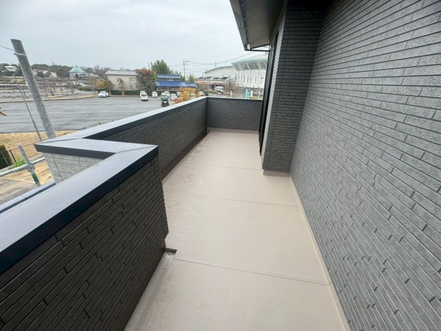 三潴町玉満新築戸建のバルコニー