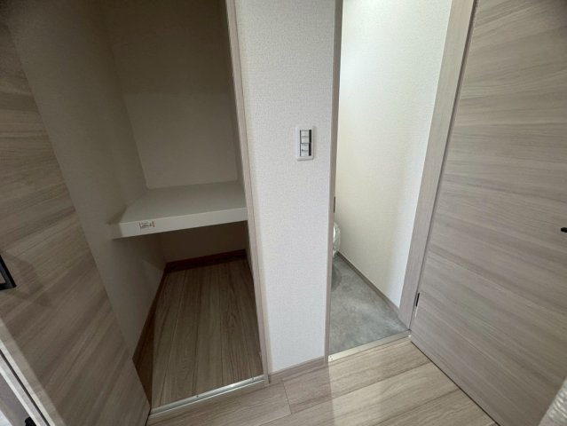 三潴町玉満新築戸建の玄関